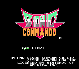 Bionic Commando Title Screen