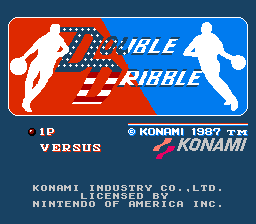 Double Dribble Title Screen