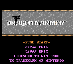 Dragon Warrior Title Screen