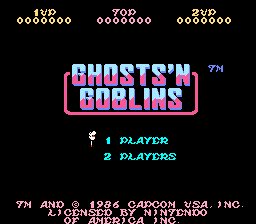 Ghosts 'N' Goblins Title Screen