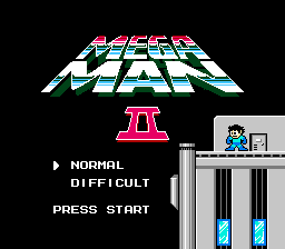 Mega Man II Title Screen