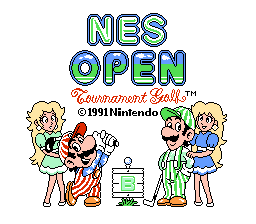 NES Open Title Screen