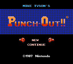 Punch-Out Title Screen