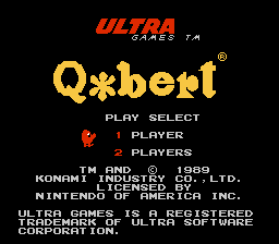 Q*Bert Title Screen